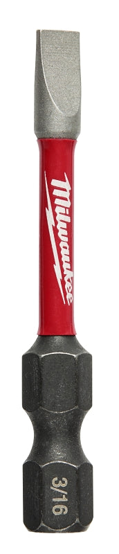 MILWAUKEE ELECTRIC TOOLS Milwaukee 48-32-4919 Impact Bit, #8 Drive, Slotted Drive, 1/4 in Shank, Hex Shank, 2 in L, Steel
