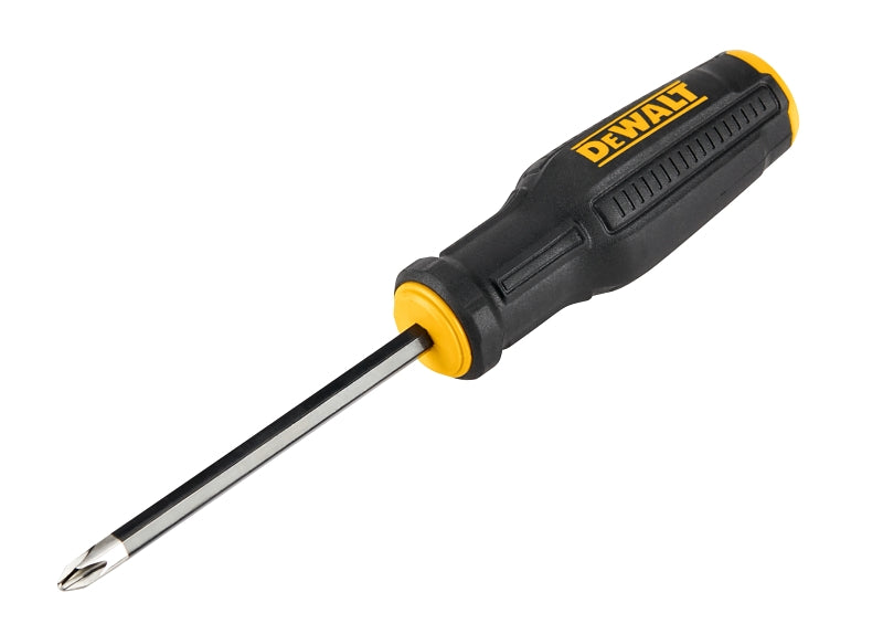 DEWALT DEWALT DWHT65001 Screwdriver, #2 Drive, Phillips Drive, 8.35 in OAL, 4 in L Shank, Bi-Material Handle