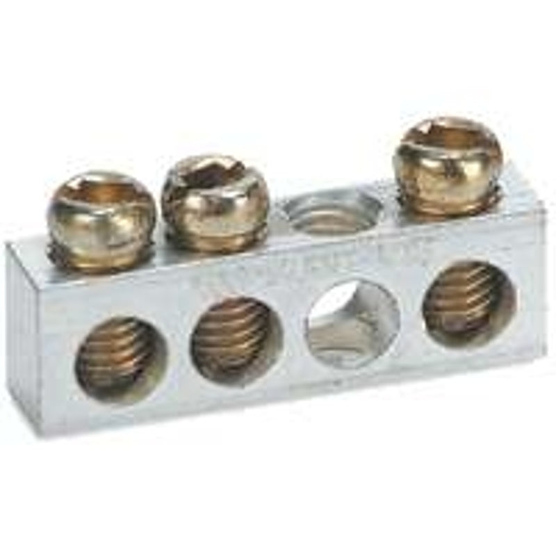 SQUARE D Square D PK3GTA-1CP Ground Bar Kit, 3 -Terminal, Aluminum ELECTRICAL SQUARE D