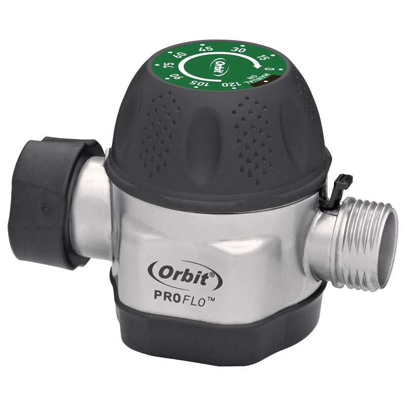 ORBIT IRRIGATION PRODUCTS Orbit Pro Flo 62041 Mechanical Timer, 15 to 120 min, Metal