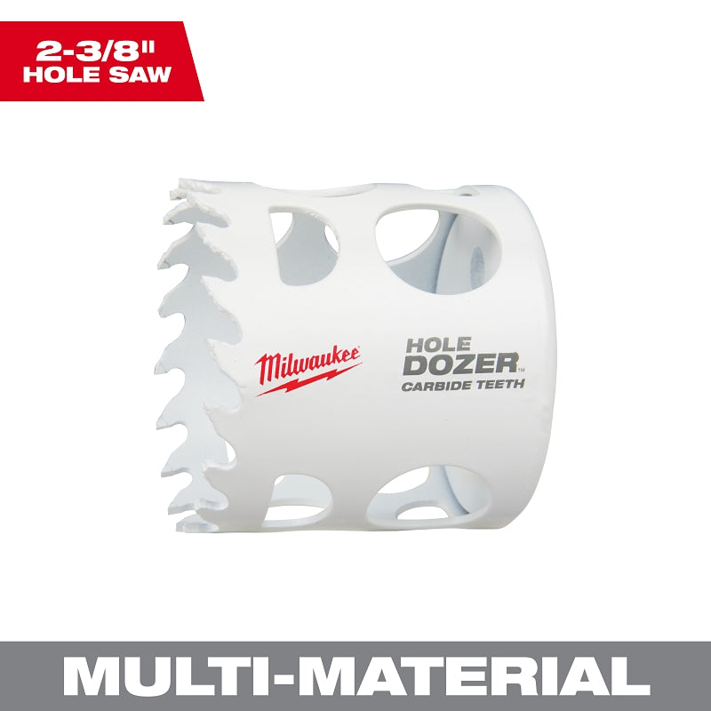 MILWAUKEE Milwaukee 49-56-0726 Hole Dozer, 2-3/8 in Dia, 1.62 in D Cutting, 4 TPI, Carbide Cutting Edge TOOLS MILWAUKEE