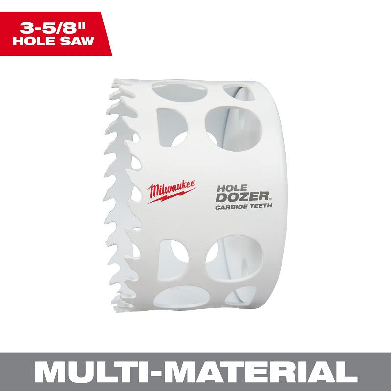 MILWAUKEE Milwaukee 49-56-0739 Hole Dozer, 3-5/8 in Dia, 1.62 in D Cutting, 4 TPI, Carbide Cutting Edge TOOLS MILWAUKEE