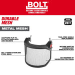 MILWAUKEE Milwaukee BOLT 48-73-1430 Full Face Shield, 10 in W Visor, 9-1/2 in H Visor, 0.06 in Thick Visor CLOTHING, FOOTWEAR & SAFETY GEAR MILWAUKEE