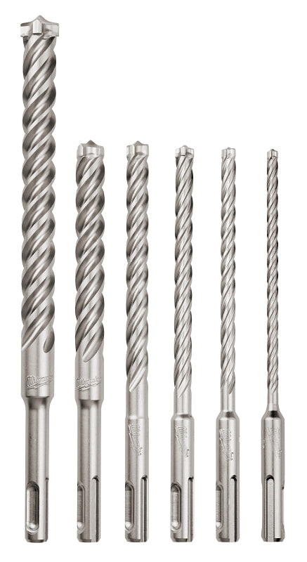 MILWAUKEE Milwaukee MX4 48-20-7499 Rotary Hammer Drill Bit kit, 6-Piece, Carbide/Steel TOOLS MILWAUKEE