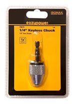 EAZYPOWER Eazypower 79675 Drill Chuck, 1/4 in Chuck, Steel, Keyless TOOLS EAZYPOWER