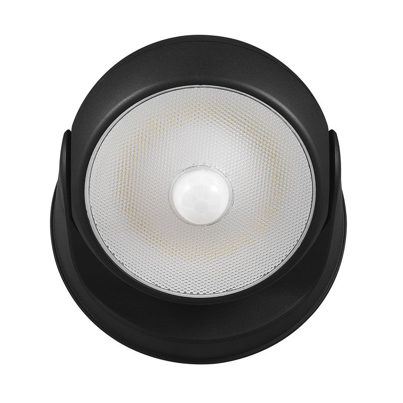GLOBE ELECTRIC globe 17000183 Security Orb Light, LED Lamp, Daylight, 250 Lumens, 4000 K Color Temp, Black Fixture