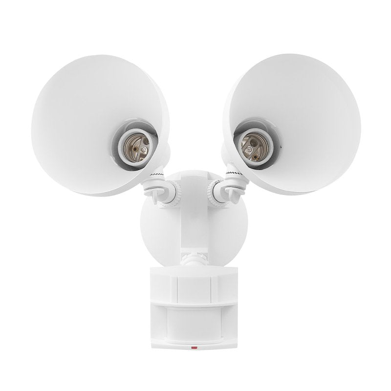 GLOBE ELECTRIC globe 17000273 Security Flood Light, White Fixture