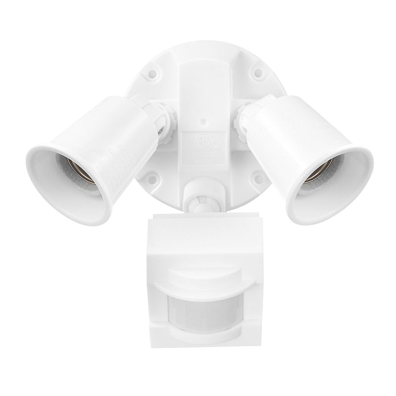 GLOBE ELECTRIC globe 17000269 Security Flood Light, 120 W, White Fixture ELECTRICAL GLOBE ELECTRIC