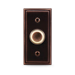 HEATH ZENITH Heath Zenith SL-716 Doorbell Pushbutton, Wired, Metal, Oil-Rubbed Bronze