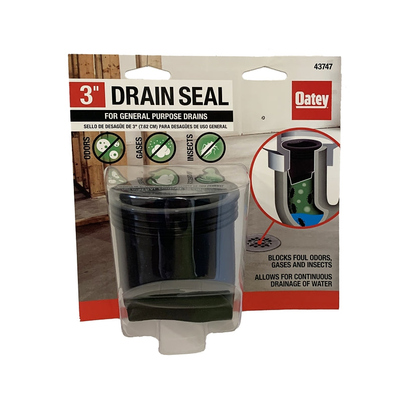 OATEY Oatey 43747 Drain Seal, PVC, Black, For: 3 in Standard Pipe PLUMBING, HEATING & VENTILATION OATEY