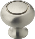 AMEROCK Amerock Everyday Heritage Series BP53011G10 Cabinet Knob, 1-3/16 in Projection, Zinc, Satin Nickel