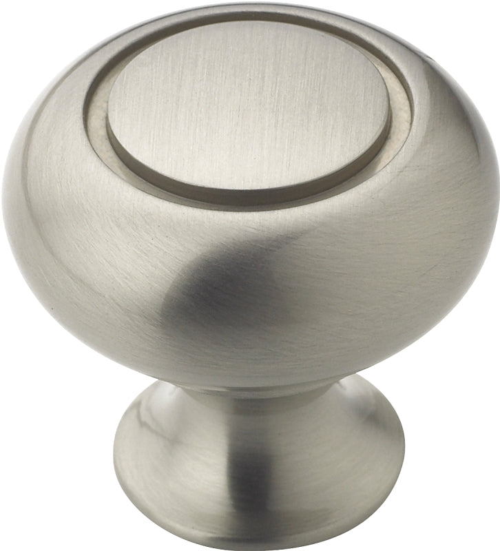 AMEROCK Amerock Everyday Heritage Series BP53011G10 Cabinet Knob, 1-3/16 in Projection, Zinc, Satin Nickel