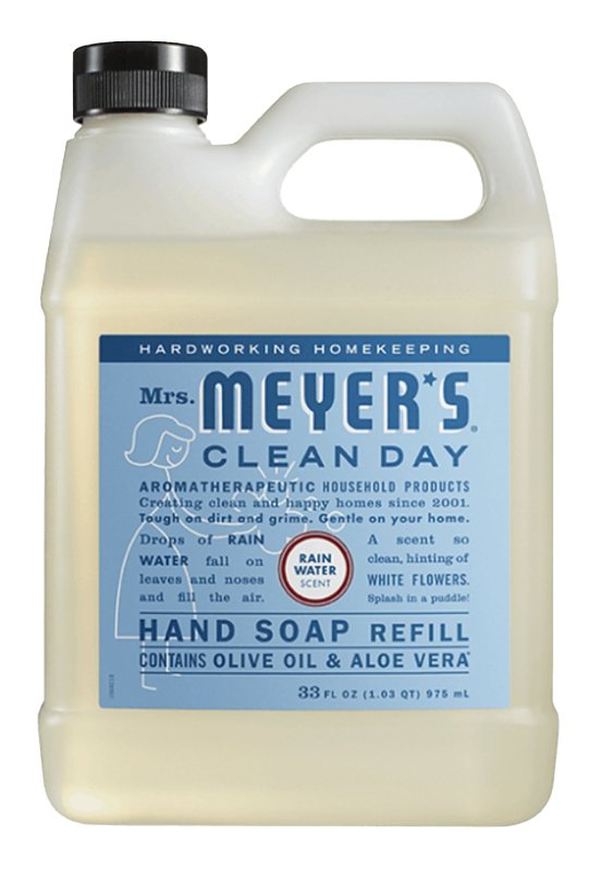 MRS. MEYERS Mrs. Meyer's 11216 Hand Soap Refill, Liquid, 33 fl-oz, Compositions: Water, Sodium Methyl 2-Sulfolaurate