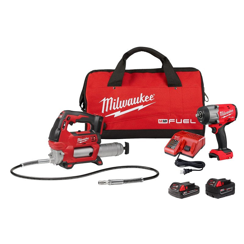 MILWAUKEE Milwaukee M18 2967-22GG Combo Tool Kit, Battery Included, 18 VDC, Lithium-Ion