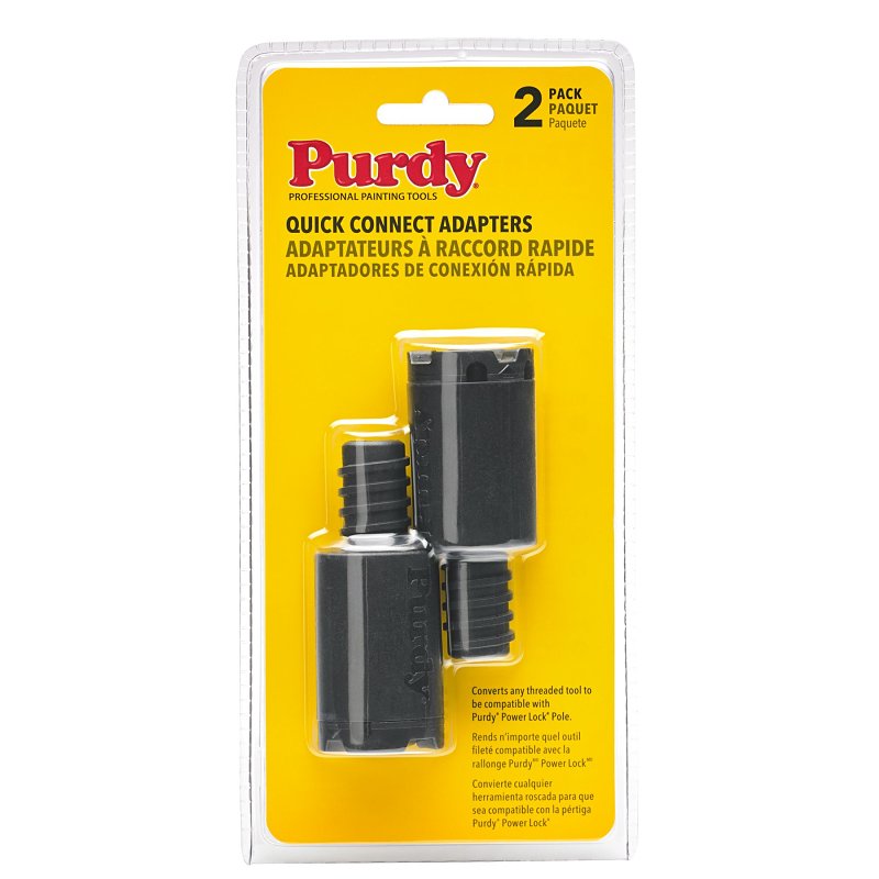 PURDY Purdy 140900904 Quick Connect Adapter, Plastic, For: Purdy Power Lock Poles PAINT PURDY
