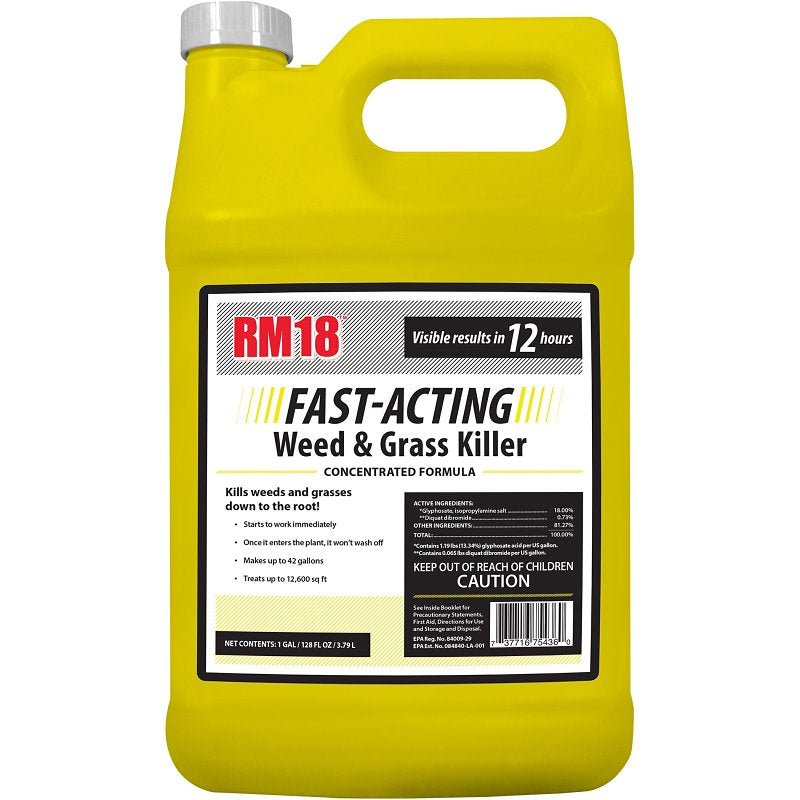 RAGAN AND MASSEY Ragan & Massey 75436 Fast Acting Weed and Grass Killer, Liquid, 1 gal Bottle LAWN & GARDEN RAGAN AND MASSEY