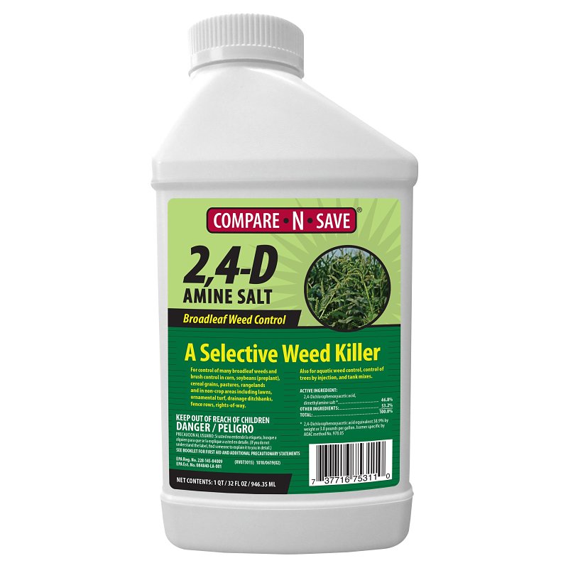 RAGAN AND MASSEY Compare-N-Save 75311 Broadleaf Weed Control, Liquid, Spray Application, 32 oz LAWN & GARDEN RAGAN AND MASSEY
