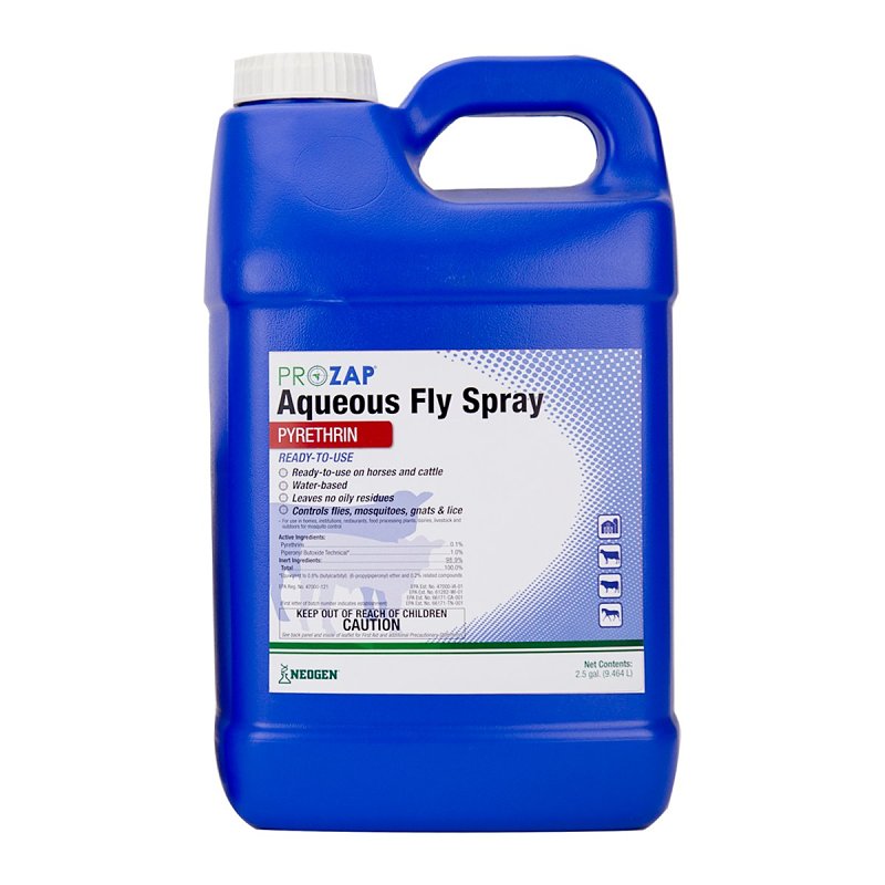 PROZAP Prozap 1216010 Aqueous Fly Spray, Liquid, Yellow, Pyrethroid, 2.5 gal