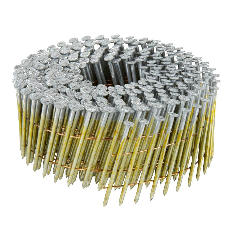 METABO HPT Metabo HPT 13338HPT Siding Nail, 2-1/4 in L, 13 ga Gauge, Carbon Steel, Electro-Galvanized, Full Round Head, Ring Shank