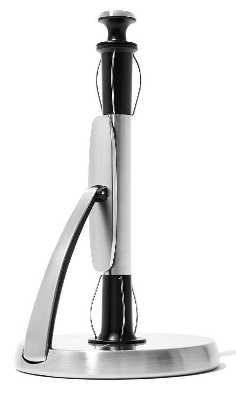 OXO INTERNATIONAL Oxo 1066736 Paper Towel Holder, 6.85 in OAW, 12 in OAL, Stainless Steel