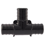 SHARKBITE SharkBite UP370A5 Pipe Tee, 3/4 in, Barb, PEX-B, Polymer, Black, 200 psi Pressure PLUMBING, HEATING & VENTILATION SHARKBITE