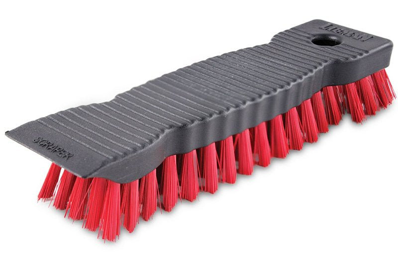 THE LIBMAN COMPANY Libman 513 Heavy-Duty Scrub Brush, 1-1/8 in L Trim, Pet, Red, 9 in W Brush, 9-1/2 in OAL CLEANING & JANITORIAL SUPPLIES THE LIBMAN COMPANY