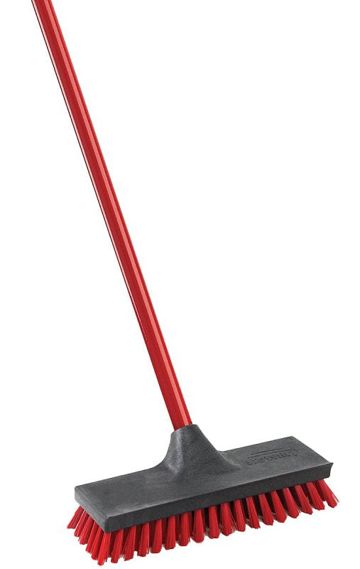 THE LIBMAN COMPANY Libman 547 Floor Scrubber, 1.312 in L Trim, Pet, Red, 3-1/2 in W Brush, 52 in OAL, Red CLEANING & JANITORIAL SUPPLIES THE LIBMAN COMPANY