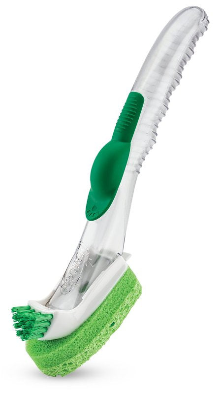 THE LIBMAN COMPANY Libman 1132 Glass and Dish Wand with Scrub Brush, 11 in OAL, Natural Cellulose/PET Trim, PVC Handle CLEANING & JANITORIAL SUPPLIES THE LIBMAN COMPANY