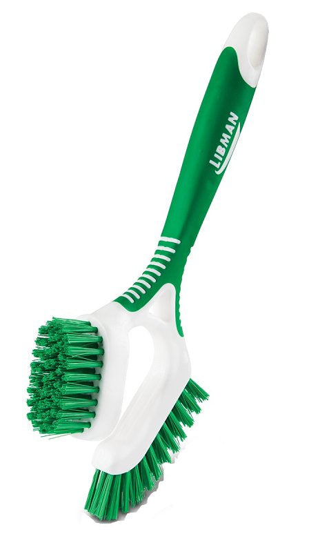 THE LIBMAN COMPANY Libman 1353 Dual-Sided Tile and Grout Brush, 1 in L Trim, Polyester, Green, Green CLEANING & JANITORIAL SUPPLIES THE LIBMAN COMPANY