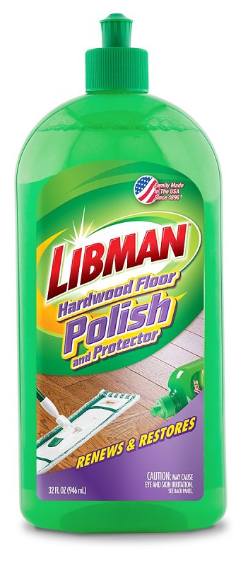 THE LIBMAN COMPANY Libman 2067 Floor Polish, 32 oz, Bottle, Liquid, Acrylic, White