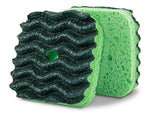 THE LIBMAN COMPANY Libman 2106 Sponge with Suction Hanger, 4 in L, 4 in W, 1.88 in Thick, Cellulose/Synthetic, Green CLEANING & JANITORIAL SUPPLIES THE LIBMAN COMPANY