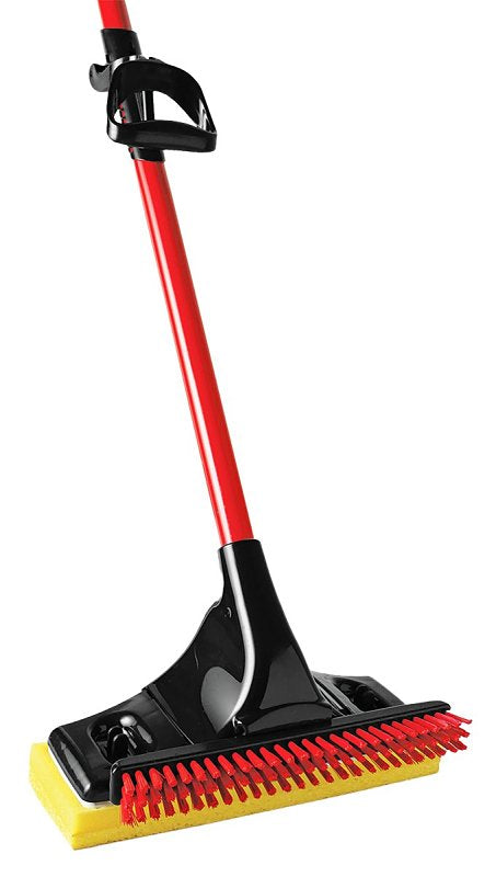 THE LIBMAN COMPANY Libman 3958 Gator Mop with Brush, 11 in W Frame, 55-7/8 in OAL, Cellulose Sponge Mop Head, Snap-On, Steel Handle CLEANING & JANITORIAL SUPPLIES THE LIBMAN COMPANY