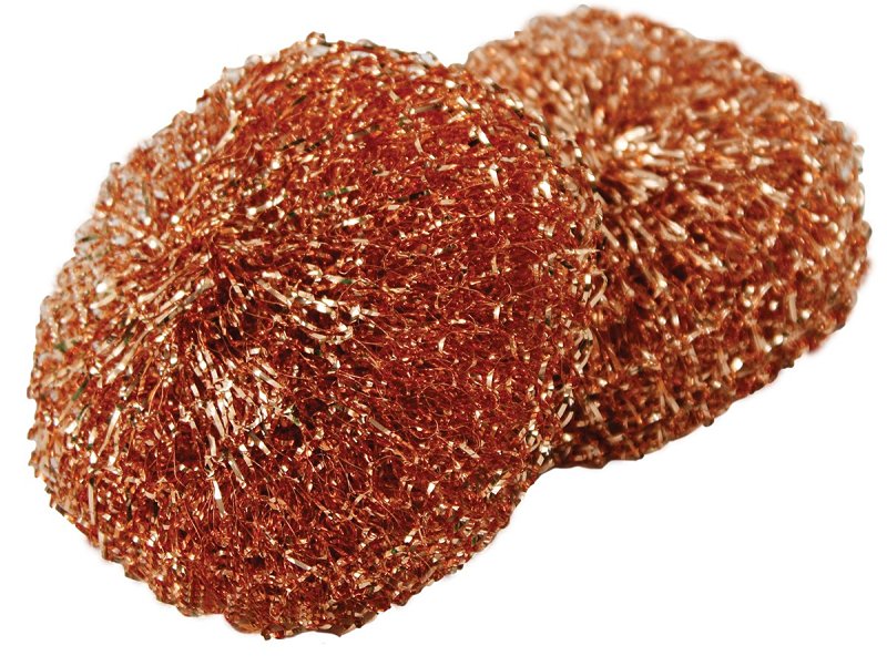 THE LIBMAN COMPANY Libman 73 Scrubber, Copper Abrasive, 6.38 in L, 3-1/4 in W