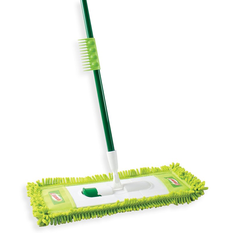 THE LIBMAN COMPANY Libman 195 Deck Mop, 18-3/4 in W Head, Microfiber Head, Polypropylene Handle, 58-1/4 in L, Green