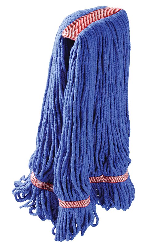 THE LIBMAN COMPANY Libman 968 Large Wet Mop Refill, 20 oz, Cotton/Polyester/Rayon, Blue