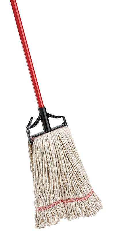 THE LIBMAN COMPANY Libman 979 Wet Mop, 65-1/4 in L, Quick-Change Mop Connection, Cotton/Polyester Mop Head, Steel Handle CLEANING & JANITORIAL SUPPLIES THE LIBMAN COMPANY
