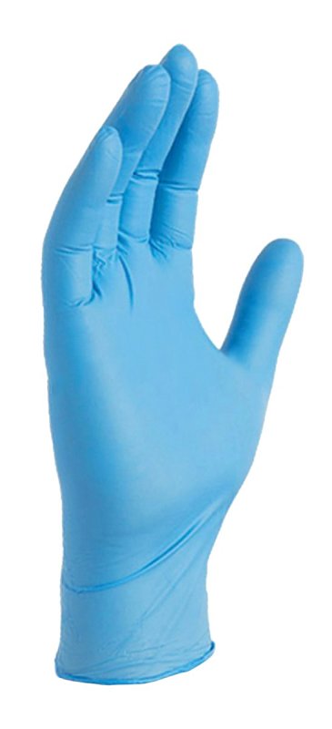 THE LIBMAN COMPANY Libman 1328 Disposable Gloves, One-Size, Nitrile, Powder-Free, Blue