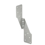 SIMPSON STRONG-TIE Simpson Strong-Tie H2.5A Hurricane Tie, Silver, 6 in L, 1-3/8 in W, Steel, Galvanized, Fastening Method: Nail, 1/PK