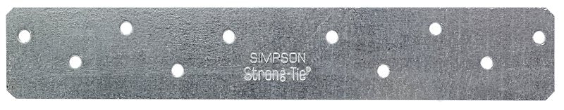SIMPSON STRONG-TIE Simpson Strong-Tie HRS HRS8 Strap Tie, 8 in L, 1-3/8 in W, Steel, Galvanized, Fastening Method: Nail