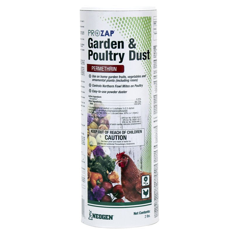 PROZAP Neogen 1499540 Garden and Poultry Dust, Powder, 2 lb, Container