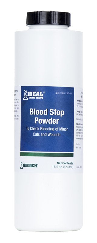 NEOGEN Ideal 79204 Blood Stop Powder, Light Green, 12-Piece, 16 oz