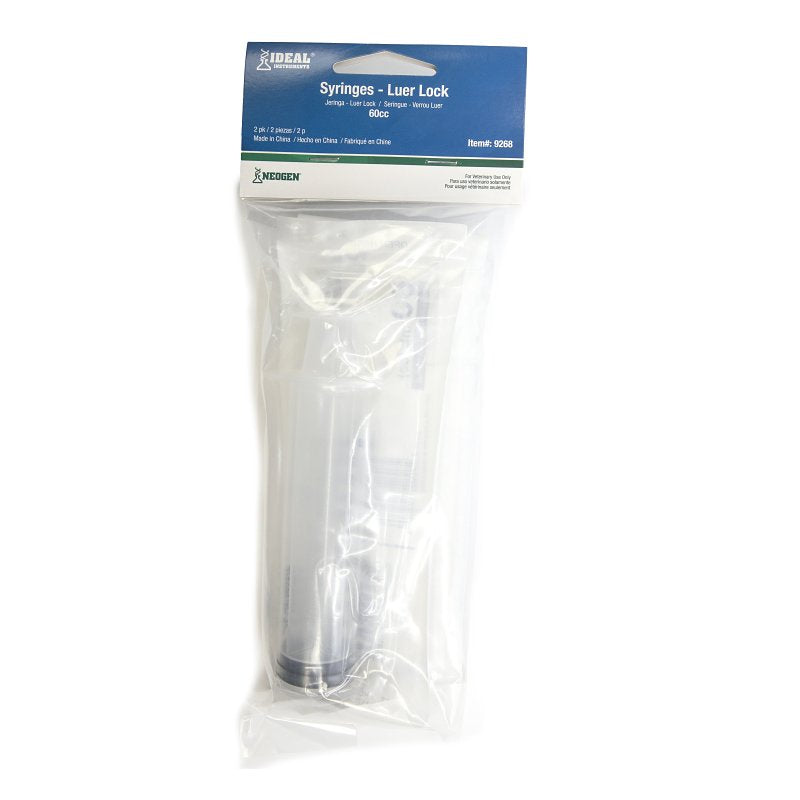 NEOGEN Neogen 9268 Luer Lock Syringe, 60 cc, Polypropylene, Clear HARDWARE & FARM SUPPLIES NEOGEN
