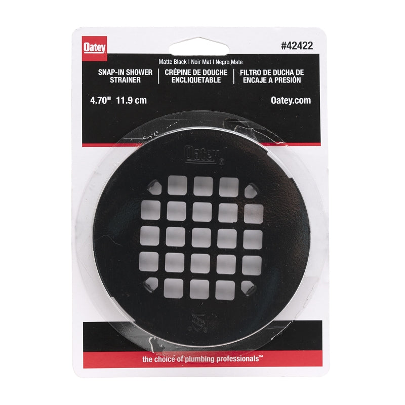 OATEY Oatey 42422 Snap-Tite Strainer, Stainless Steel, Black, Matte PLUMBING, HEATING & VENTILATION OATEY