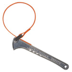 KLEIN Grip-It S12HB Strap Wrench, 1-1/2 to 5 in Pipe, 12 in L Handle, 1 in W Strap, 22-1/4 in L Strap, Aluminum Handle