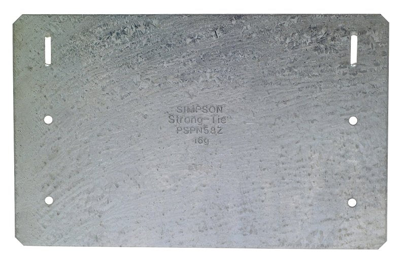 SIMPSON STRONG-TIE Simpson Strong-Tie PSPNZ PSPN58Z Protecting Shield Plate, 16 ga Gauge, Steel, ZMAX