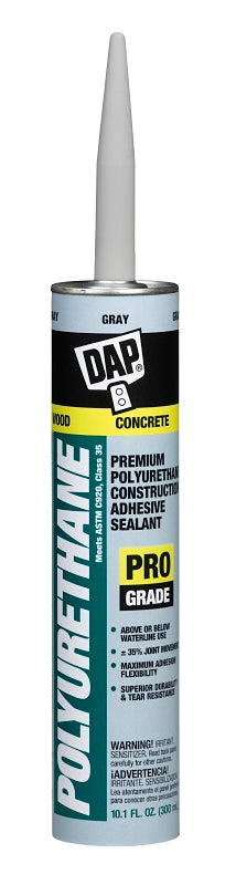 DAP DAP 18814 Adhesive Sealant, Gray, 10.1 oz Cartridge PAINT DAP