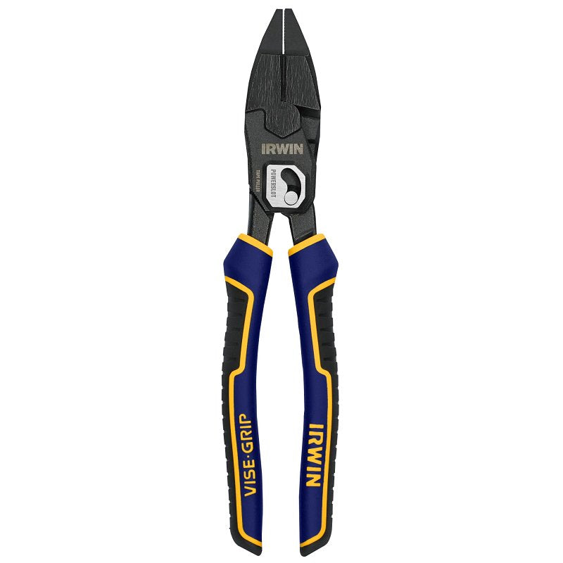IRWIN Irwin PowerSlot IWHT84000 Lineman's Plier with Wire Cutter, 9-1/2 in OAL, 12/2 AWG Cutting Capacity, 1 in Jaw Opening ELECTRICAL IRWIN