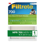 FILTRETE Filtrete 700-4 Air Filter, 20 in L, 16 in W, 8 MERV, 700 MPR, Fiberglass Frame PLUMBING, HEATING & VENTILATION FILTRETE