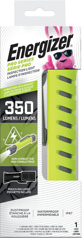 ENERGIZER BATTERY Energizer ENYPHH22 Inspection Flashlight, AAA Battery, Alkaline, Lithium-Ion Battery, LED Lamp, 350 Lumens, Gray/Green ELECTRICAL ENERGIZER BATTERY