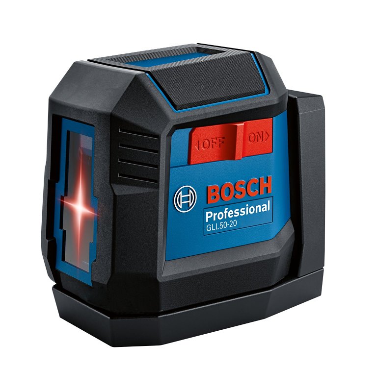 S-B POWER TOOL Bosch GLL50-20 Cross-Line Laser, 50 ft, 5/16 in Accuracy, 2-Beam, Red Laser